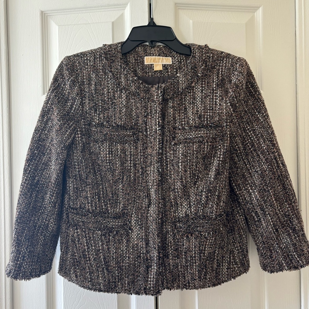 MICHAEL Michael Kors Tweed Blazer - Size 8